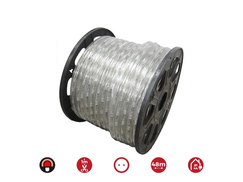 Маркуч LED EDM 72718 Flexiled Червен