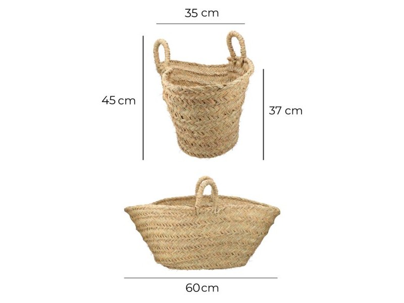 Кошница за дърва за огрев EDM Еспарто 60 x 35 x 45 cm 60 x 45 x 35 cm Овален Кошница за дърва за огрев EDM Еспарто 60 x 35 x 45 cm 60 x 45 x 35 cm Овален