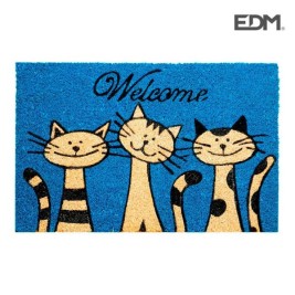 Изтривалка за Врата EDM 74764 Син 60 x 40 cm Квадратен