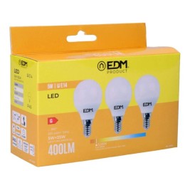Опаковка от 3 LED крушки EDM 98200 G 35 W 5 W 50 W E14 400 lm Ø 4,5 x 8 cm (3200 K)