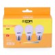 Опаковка от 3 LED крушки EDM 98201 G 35 W 5 W 50 W E27 3200 Lm Ø 4,5 x 8 cm (3200 K)