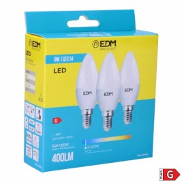 Опаковка от 3 LED крушки EDM 98205 G 35 W 5 W 50 W E14 400 lm Ø 3,6 x 10 cm (6400 K)