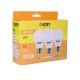 Опаковка от 3 LED крушки EDM 98206 F 60 W 10 W 68 W E27 810 Lm 932 Lm Ø 6 x 10,8 cm (3200 K)