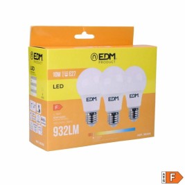 Опаковка от 3 LED крушки EDM 98206 F 60 W 10 W 68 W E27 810 Lm 932 Lm Ø 6 x 10,8 cm (3200 K)
