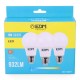Опаковка от 3 LED крушки EDM 98207 F 60 W 10 W 68 W E27 810 Lm 932 Lm Ø 6 x 10,8 cm (6400 K)