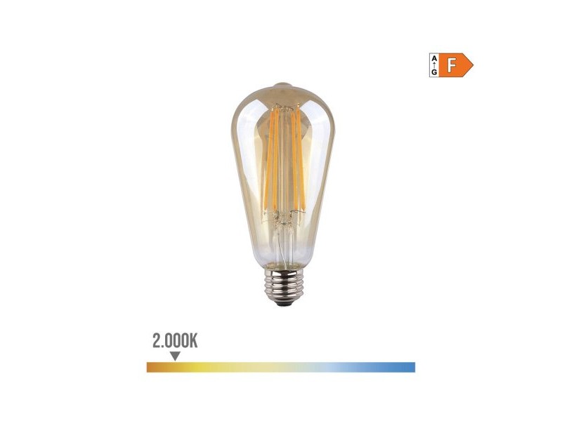 LED крушка EDM 98624 F 6 W 45 W E27 500 lm 6,4 x 14,2 cm (2000 K)