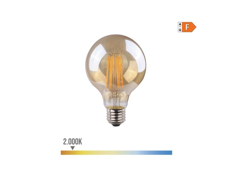 LED крушка EDM 98626 F 8 W 55 W E27 720 Lm Ø 8 x 12 cm Vintage (2000 K)