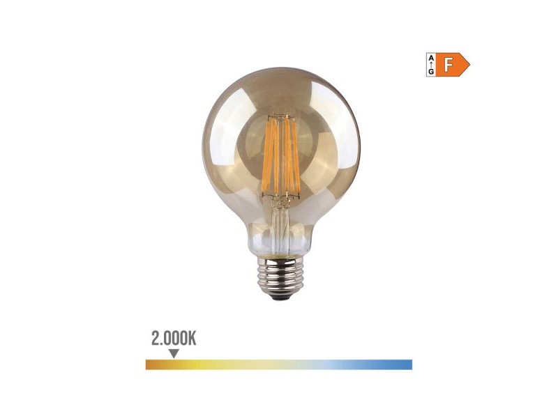 LED крушка EDM 98628 F 8 W 55 W E27 720 Lm 12,5 x 17 cm Ø 12,5 x 17 cm Vintage (2000 K)
