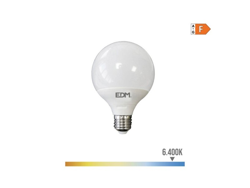 LED крушка EDM 98802 F 100 W 15 W E27 1521 Lm Ø 12,5 x 14 cm (6400 K)