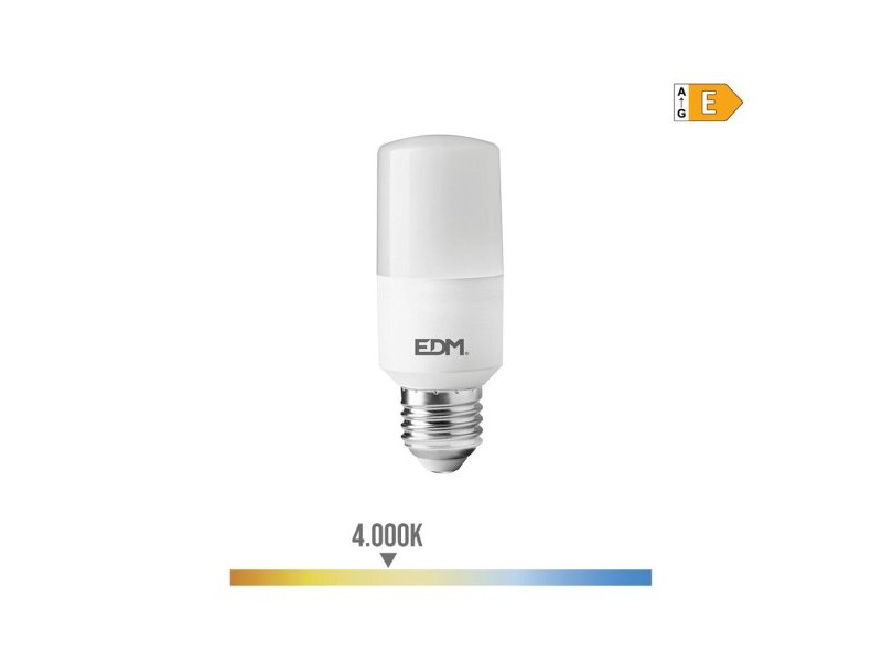LED крушка EDM 98840 E 10 W E27 1100 Lm Ø 4 x 10,7 cm Тръбен (4000 K)