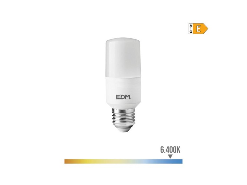 LED крушка EDM 98841 E 10 W E27 1100 Lm Ø 4 x 10,7 cm Тръбен (6400 K)