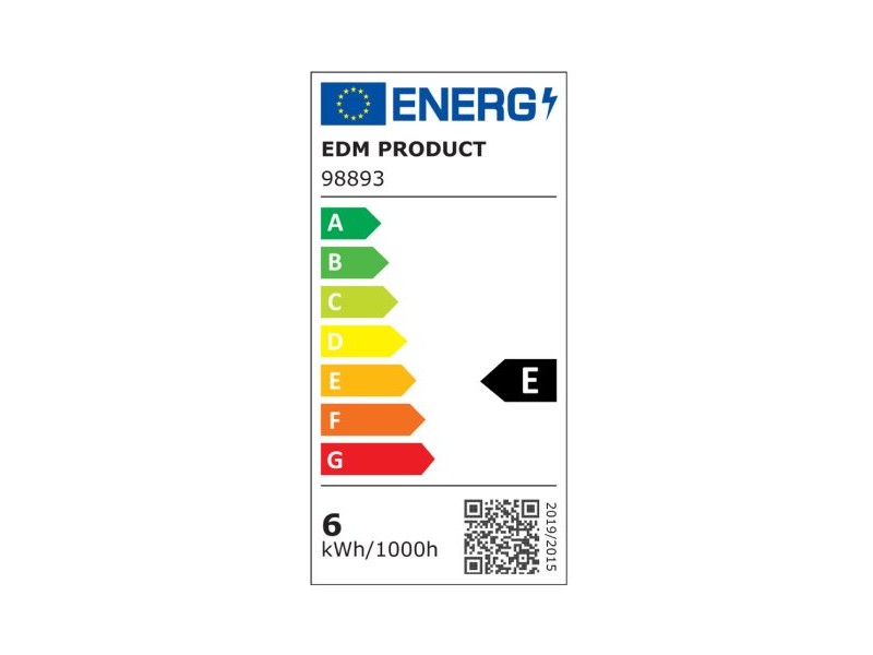 LED крушка EDM 98893 E 5,5 W 60 W E14 700 lm Ø 1,8 x 5,7 cm Бял Тръбен (6400 K)