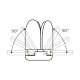 LED крушка EDM 98907 Leaf 30 W 200 W E27 3000 lm 35 x 11,2 cm в различни посоки (6500 K)