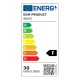 LED крушка EDM 98907 Leaf 30 W 200 W E27 3000 lm 35 x 11,2 cm в различни посоки (6500 K)