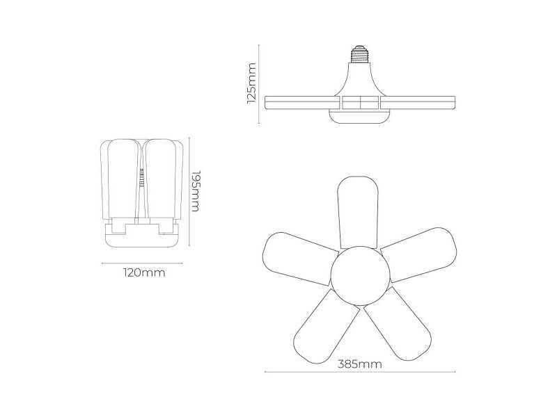 LED крушка EDM 98909 45 W E27 4265 Lm в различни посоки (6500 K)