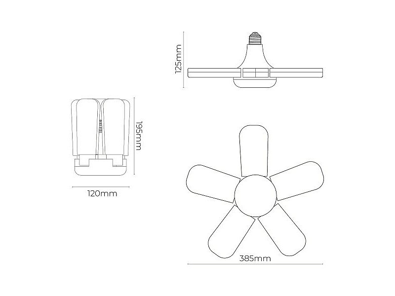 LED крушка EDM 98909 45 W E27 4265 Lm в различни посоки (6500 K)