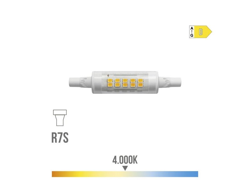LED крушка EDM 98989 D 5,5 W 58 W R7s 600 lm Ø 1,5 x 7,8 cm Линеен (4000 K) LED крушка EDM 98989 D 5,5 W 58 W R7s 600 lm Ø 1,5 x 7,8 cm Линеен (4000 K)