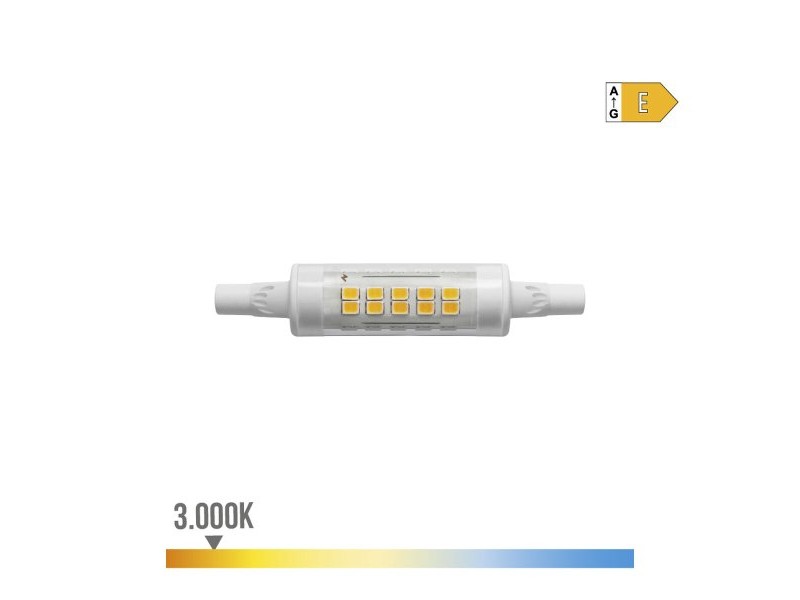 LED крушка EDM 98980 E 5,5 W 45 W 55 W R7s 600 lm 720 Lm 1,5 x 7,8 cm Ø 1,5 x 7,8 cm Линеен (3200 K)