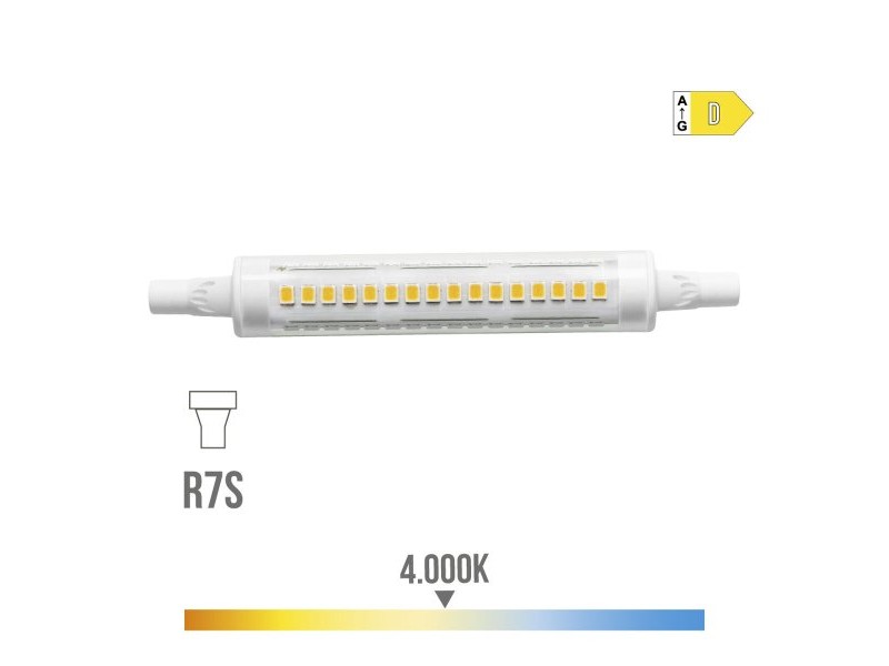 LED крушка EDM 98988 D 85 W 9 W R7s 1100 Lm 1250 Lm Ø 1,5 x 11,8 cm Линеен (4000 K)