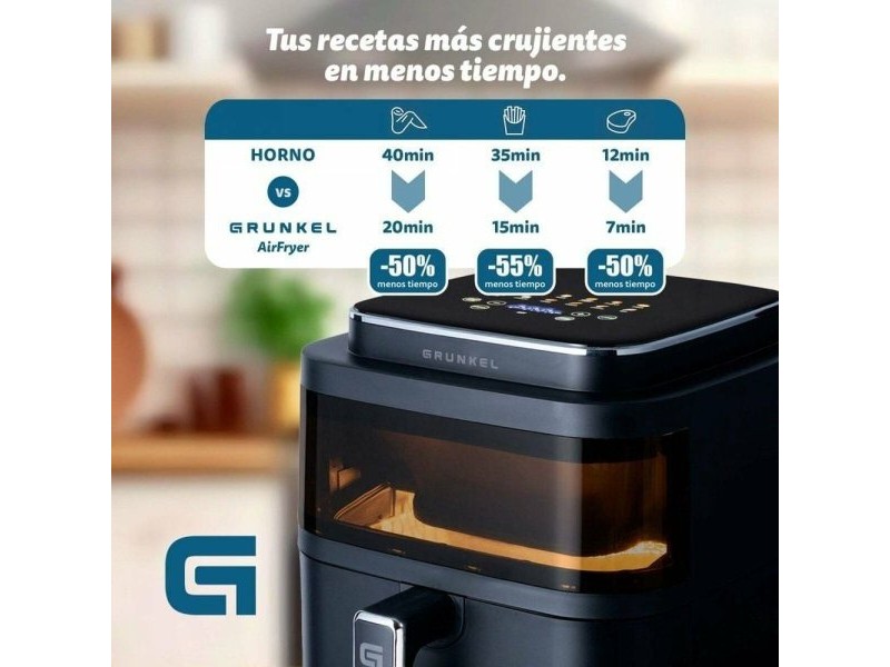 въздушен фритюрник Grunkel Light Fryer 1400 W 6 L Черен
