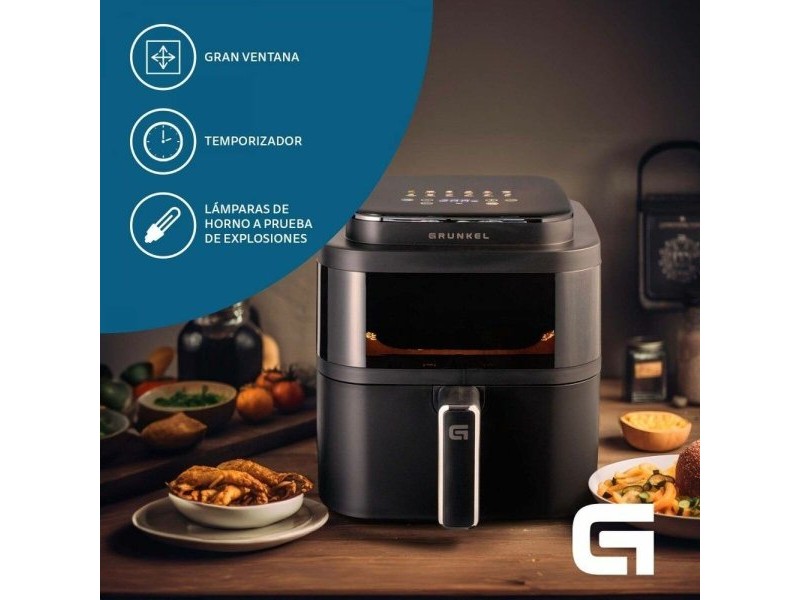 въздушен фритюрник Grunkel Light Fryer 1400 W 6 L Черен