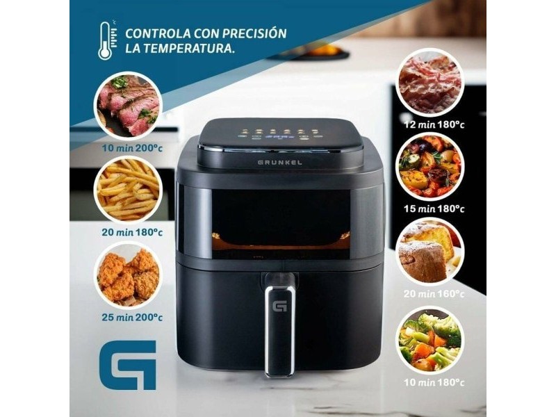 въздушен фритюрник Grunkel Light Fryer 1400 W 6 L Черен
