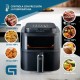 въздушен фритюрник Grunkel Light Fryer 1400 W 6 L Черен