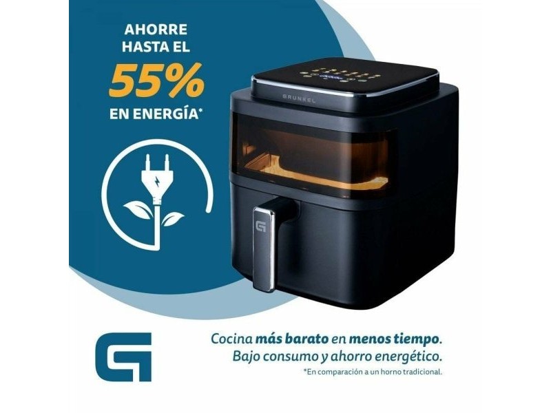 въздушен фритюрник Grunkel Light Fryer 1400 W 6 L Черен