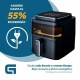 въздушен фритюрник Grunkel Light Fryer 1400 W 6 L Черен