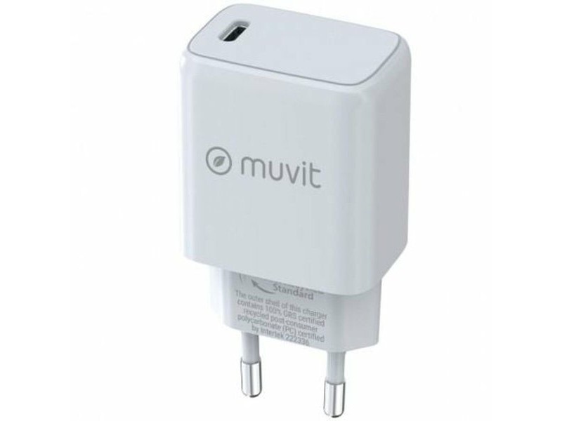 Зарядно за стена Muvit MCACC0014 30 W Бял