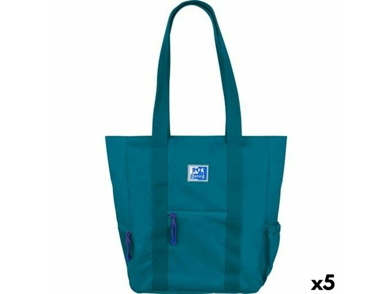 Чанта Oxford B-TRENDY AQUA Син 34 x 31 x 12 cm (5 броя)