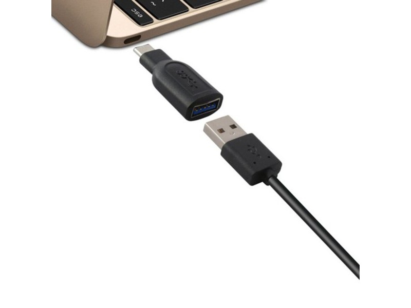 Адаптер за USB 3.0 към USB-C 3.1 Черен