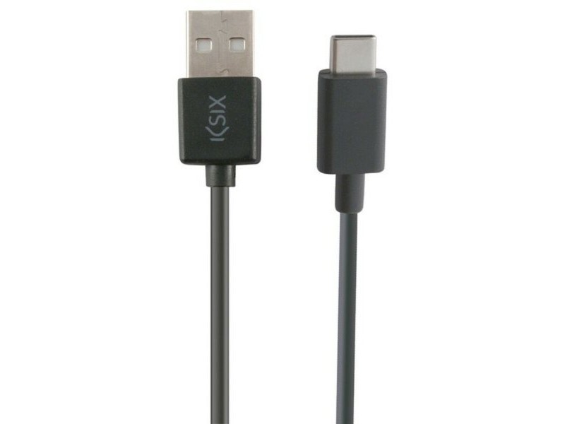 Кабел USB-C към USB KSIX 3 m Черен