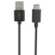 Кабел USB-C към USB KSIX 3 m Черен