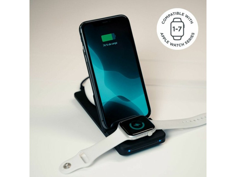 Безжично зарядно KSIX Apple-compatible 15W