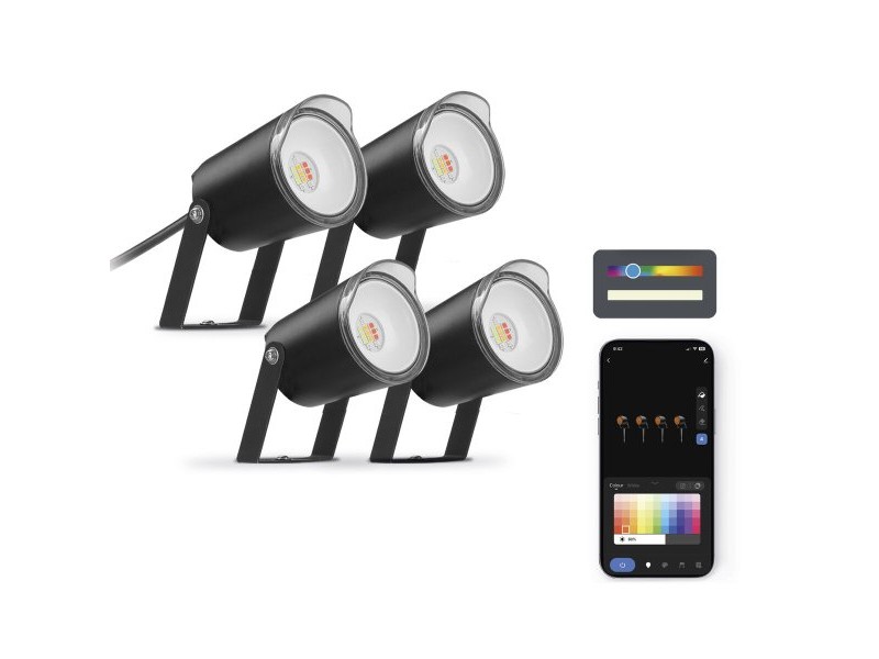 LED spotlight KSIX SmartLED Черен (3000K)