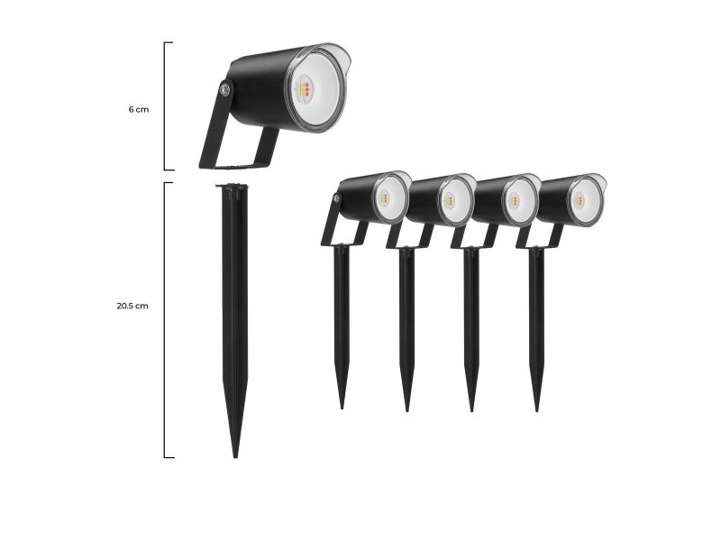 LED spotlight KSIX SmartLED Черен (3000K)
