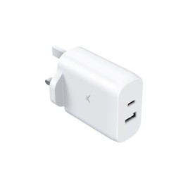 Зарядно за стена KSIX GaN Бял 45 W
