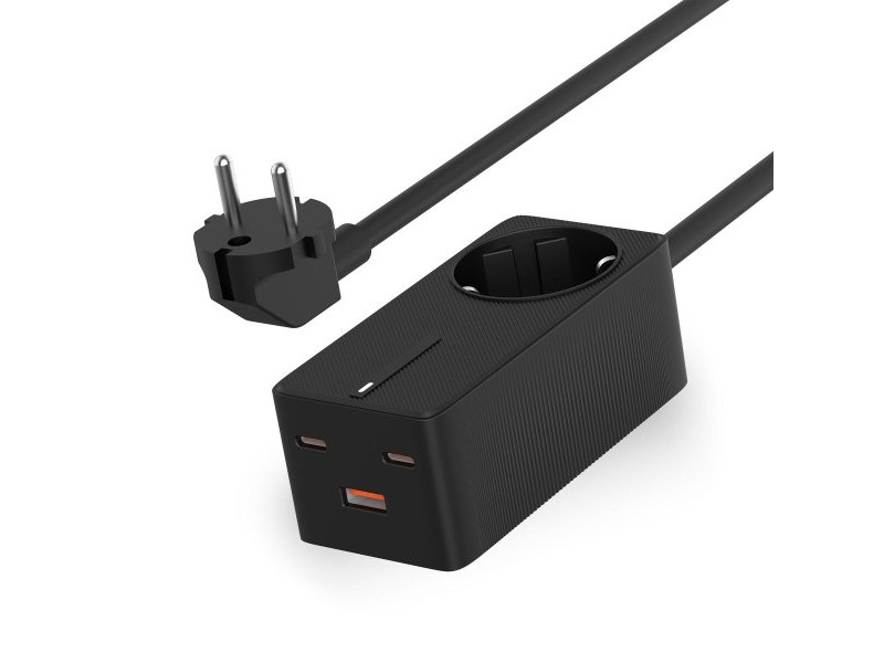 Зарядно за стена KSIX GaN Черен 65 W