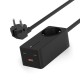 Зарядно за стена KSIX GaN Черен 65 W