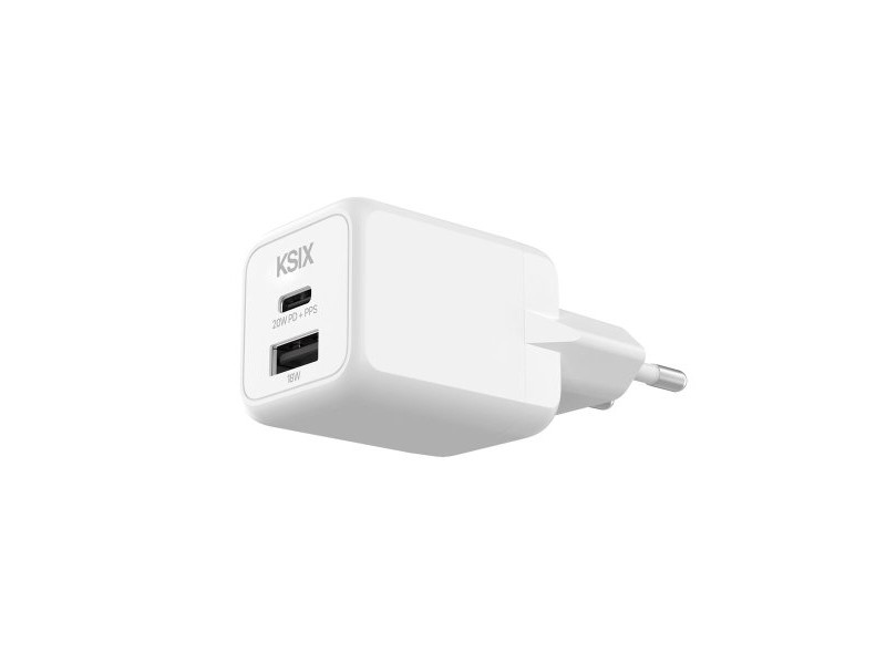 Зарядно за стена KSIX Бял 20 W