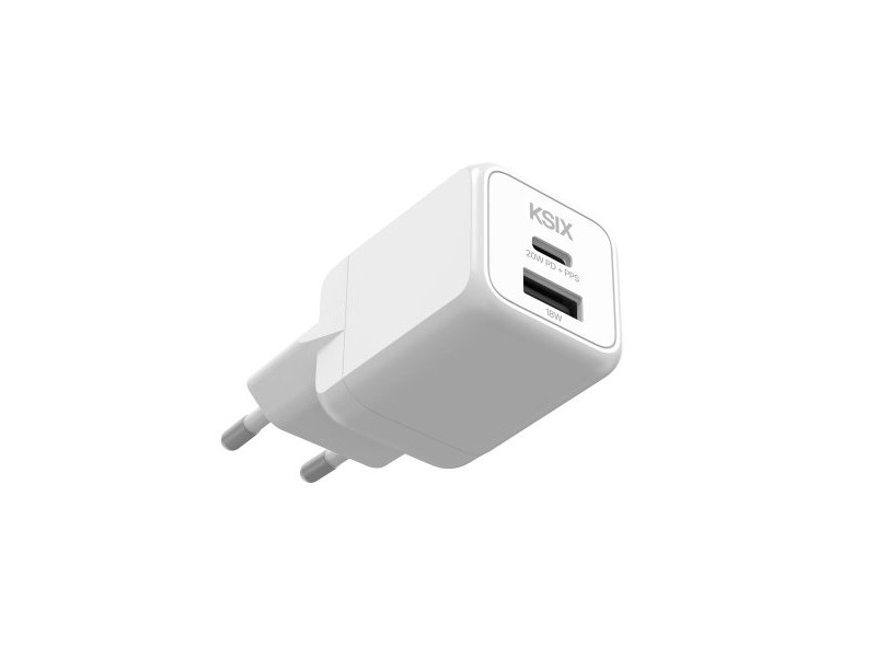 Зарядно за стена KSIX Бял 20 W