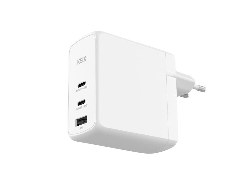 Зарядно за стена KSIX Бял 100 W