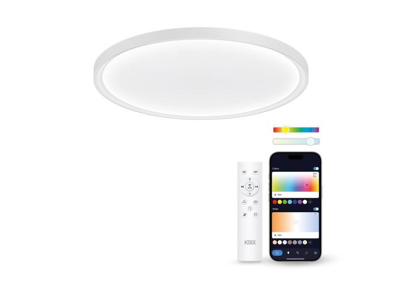 LED Таванна Светлина KSIX SmartLED KSIX Halo 2 Бял Пластмаса 25 W (3000k - 6500k) (6500 K)
