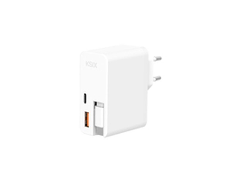 Зарядно за стена KSIX Бял 65 W Зарядно за стена KSIX Бял 65 W