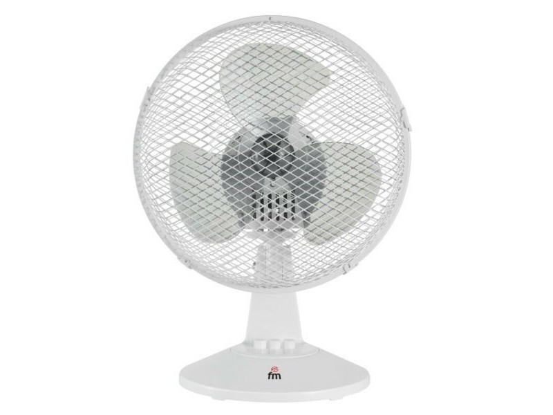 Настолен вентилатор Grupo FM 65786 25 W Ø 23 cm Бял