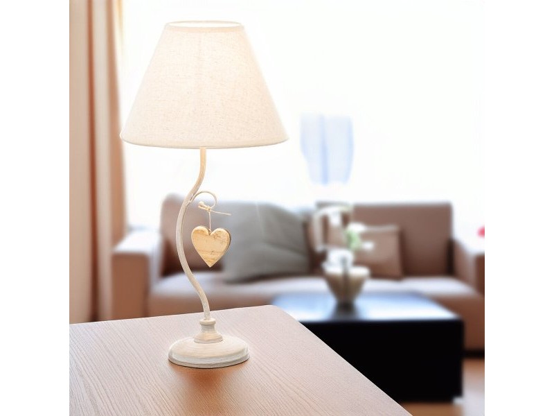 Настолна лампа Alexandra House Living Бял Метал 40 W 23 x 48 x 23 cm