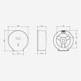 Поставка за Тоалетна Хартия Tork 28,3 x 12 cm Бял ABS Пластмаса
