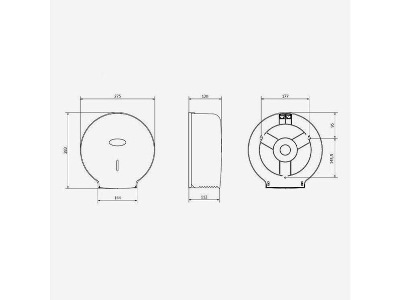 Поставка за Тоалетна Хартия Tork 28,3 x 12 cm Бял ABS Пластмаса