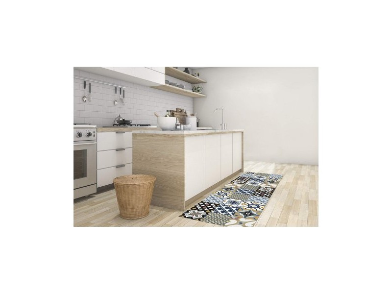 Винилов килим Stor Planet Хидравличен Син 100 % PVC (60 x 200 cm)